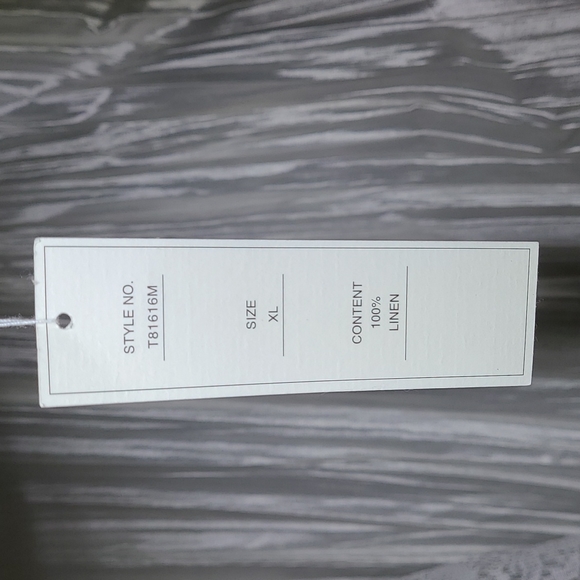 Vintage 70's Inspired 100% Linen Button Down Belted Tunic - Picture 5 of 10